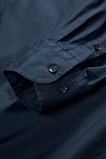 W Collection Dark Blue Seer  Shirt