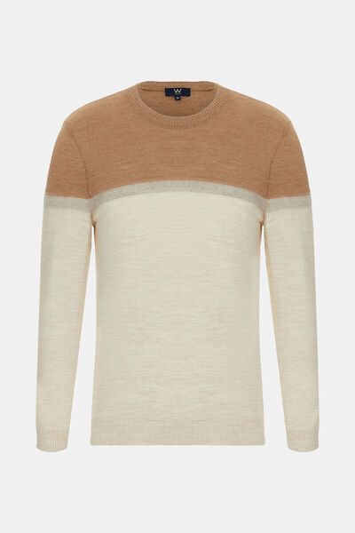 W Collection BEIGE KNIT SWEATER