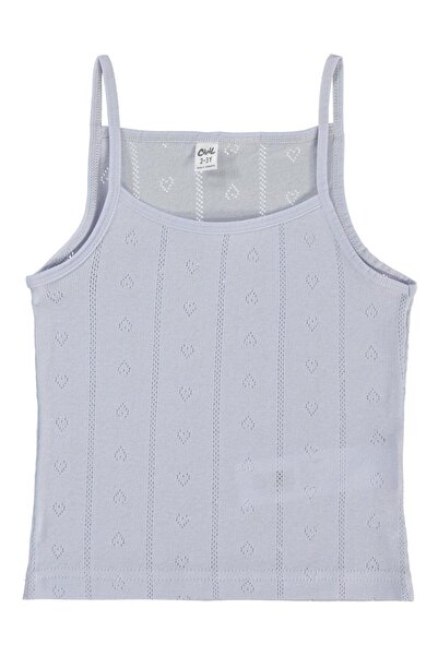 Civil Girls Jacquard Heart 2-10 Years Old 2-Piece Undershirt Set - White 10-11 Years Old