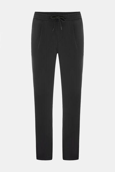 W Collection Black Pipe Leg Sports Pants