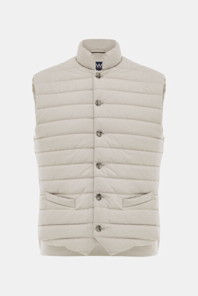 W Collection Stone Buttoned Vest