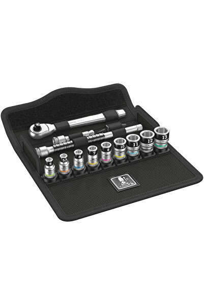 wera 8100 SA 12 HF Masfallı Metal Cırcır Zyklop Set 1/4" 05003756001