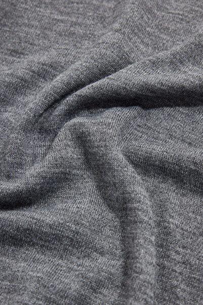 W Collection Gray Crew Neck Long Sleeve Sweater