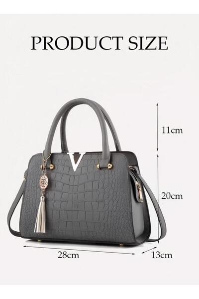 Generic حقيبة يد نسائية أنيقة من الجلد الصناعي حقيبة يد أنيقة من الجلد الصناعي