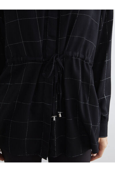 LC Waikiki Lcwaikiki Classicblack Plaid Women's Shirt Tunic