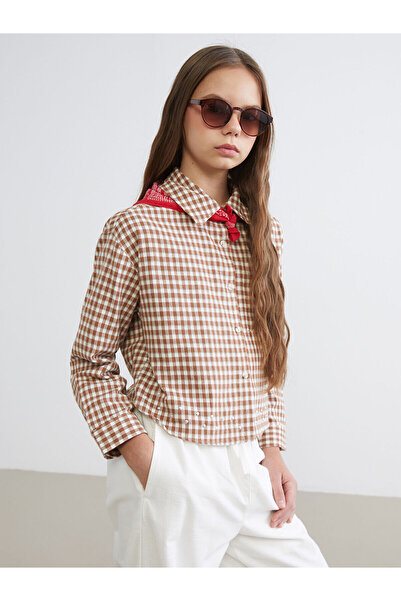 LC Waikiki LCW Kids Ekose Kız Çocuk Gömlek