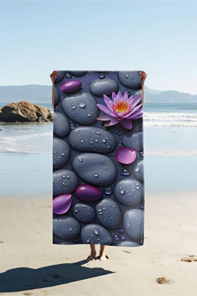 Dolce Mariee Digital Printing Beach Sea Towel Modern Patterned Peshtemal (80X...