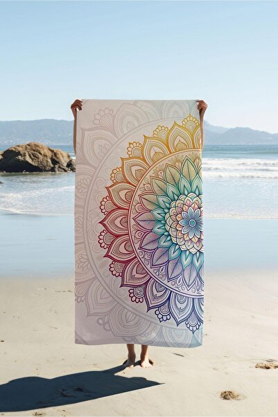 Dolce Mariee منشفة شاطئ بطباعة رقمية بنمط عصري (80×160 سم) HVL0060