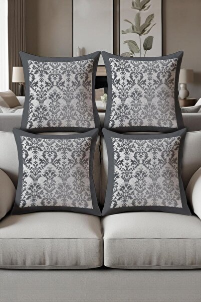Dolce Mariee Digital Printed Soft Textured 4-Piece Throw Pillow Cover Set (43...