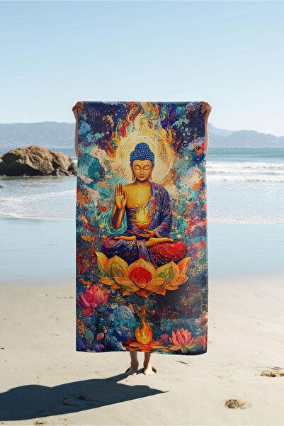 Dolce Mariee Digital Printing Beach Sea Towel Modern Patterned Peshtamal (80X...