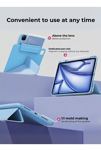 yaqeen Honor Pad X9/X8 Case 11.5-Inch 720 ° Convenient Magnetic Attachment Cover Shockproof Y Folding Stand