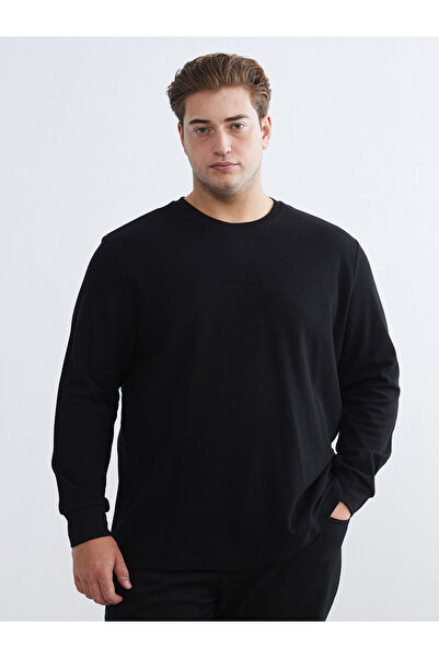 LC Waikiki سويت شيرت رجالي ذو رقبة دائرية مقاس كبير