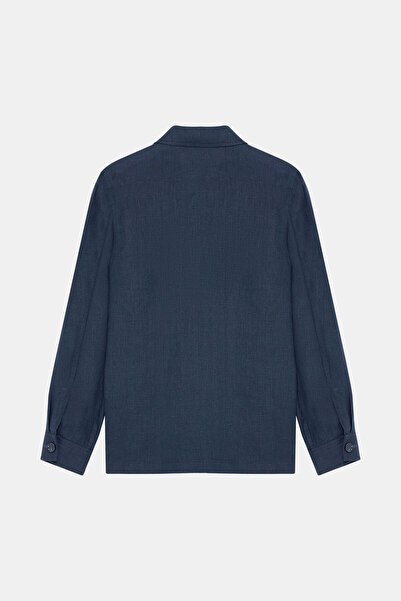 W Collection Dark Blue Buttoned Jacket