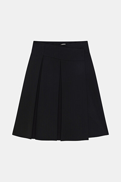 W Collection SİYAH PİLELİ ETEK