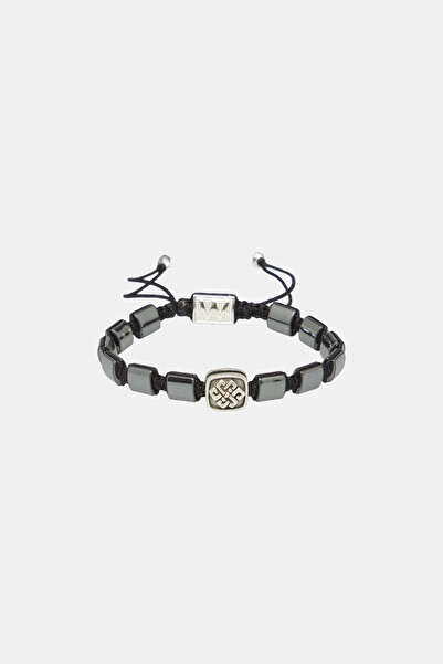 W Collection Hematite Stone Bracelet