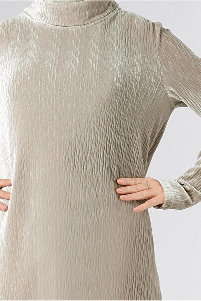 Alvina Crinkled Looking Velvet Tunic 43442