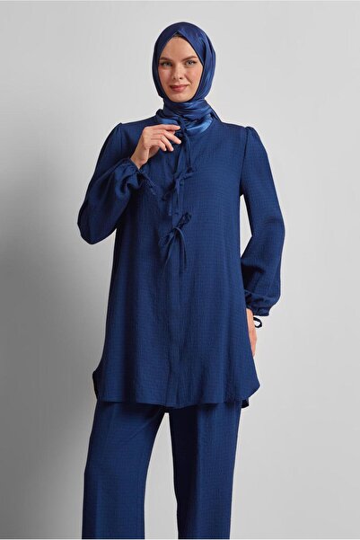 Alvina Lace-Up Detail Pants Suit 45620