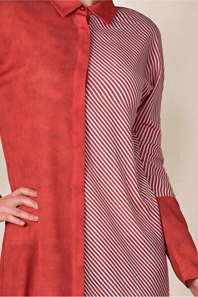 Alvina One Side Stripes Patterned Tunic 4935