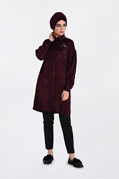 Alvina Tunic with Embroidery Detail and Ruffle Skirt 4721