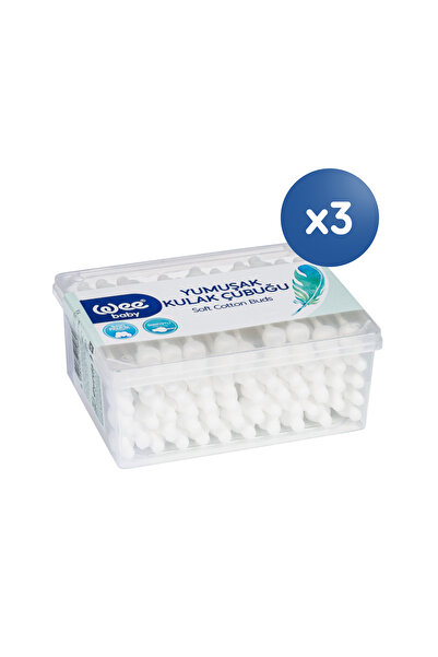 Wee Baby Emniyetli Kulak Temizleme Çubuğu Seti (60x3 180 Adet)