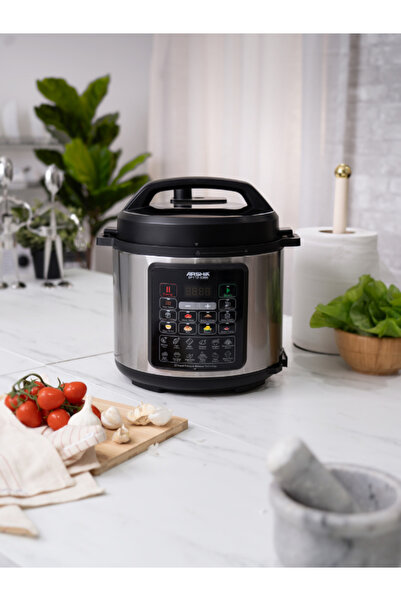 Arshia Digital Pressure Express Cooker 6L, 1000 Watts of Powerful Cooking Performance