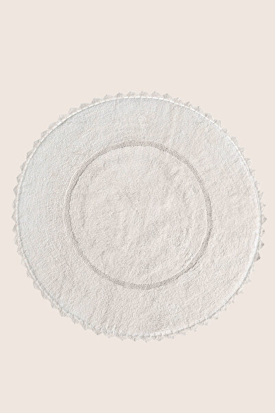 İrya Ecru Cathy Στρογγυλό Χαλάκι Μπάνιου - 100x100