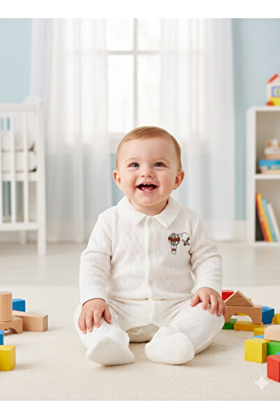 Kidaxi Jacquard Collar Embroidered Jumpsuit