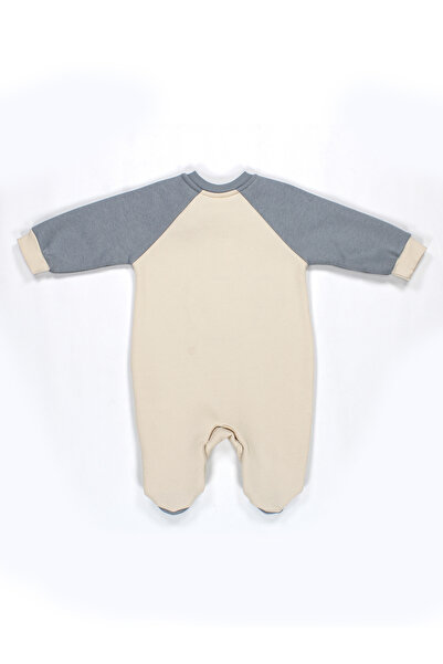 Julayla Reglan Sleeve 3 Thread Baby Jumpsuit with Booties