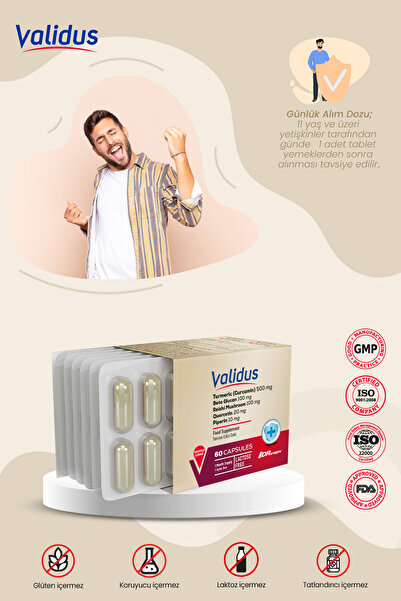 Validus Longevity Vital Set - Curcumin - Black Cumin - Beta Glucan - Inula Helenium - Colostrum