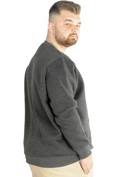 ModeXL Mode Xl Ανδρικό φούτερ Crew Neck Basic 20131 Anthracellange