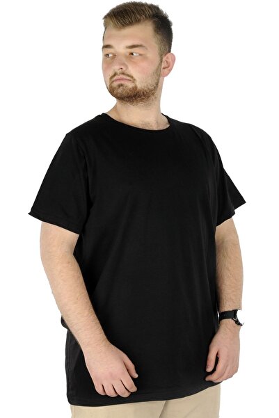 ModeXL Mode Xl Large Size Lycra T-shirt Crew Neck 20149 Μαύρο