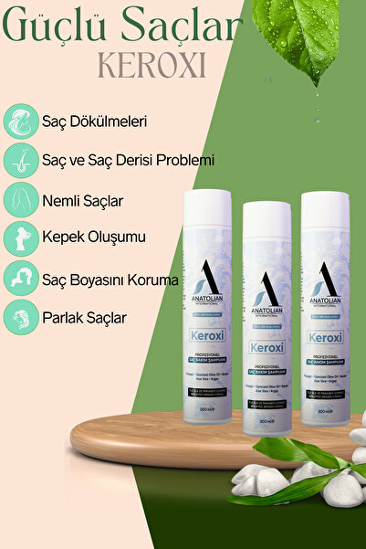 KEROXİ Şampuan Profesyonel Saç Bakım-onarım-besleyici . Procapil, Keratin, Aloe Vera, Argan, Ozon