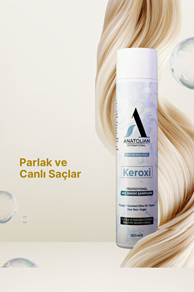 KEROXİ Şampuan Profesyonel Saç Bakım-onarım-besleyici . Procapil, Keratin, Aloe Vera, Argan, Ozon