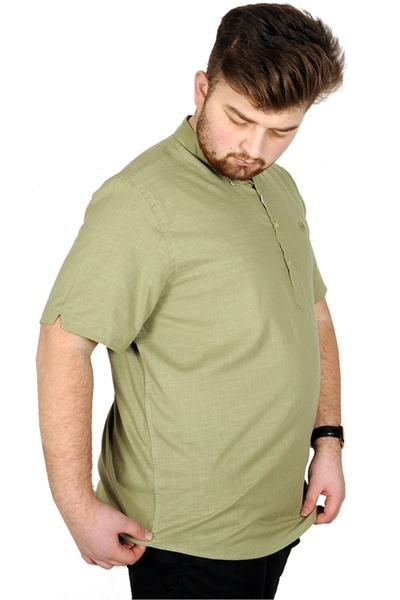 ModeXL Mode Xl Ανδρικό κοντομάνικο γιακά 20387 Πράσινο