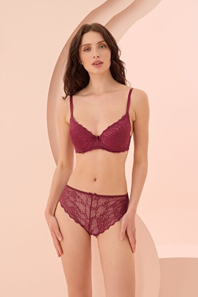 NBB Dantel Detaylı Kaplı Sütyen Takımı 4618