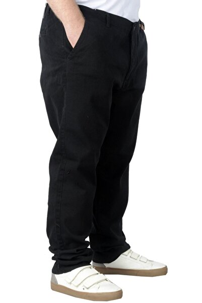 ModeXL Ανδρικό παντελόνι Gabardine - Plus Size, Black Nature 22850