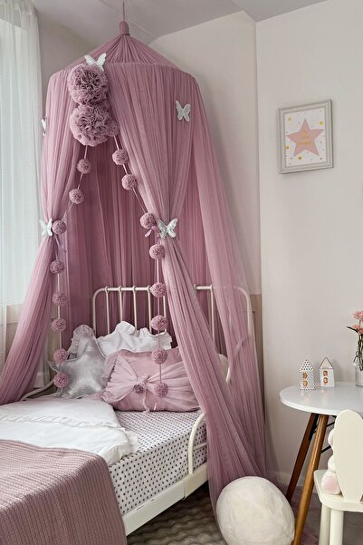 PAMUKA Tül Cibinlik Deluxe Dusty Lilac
