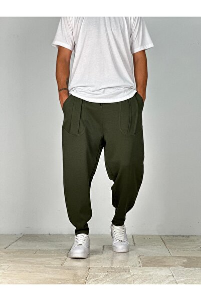 COCOPELLI Men's Green Baguette Pants with Pocket Detail