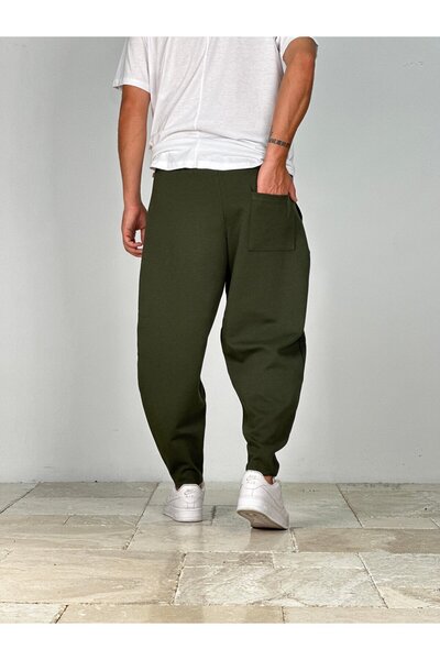 COCOPELLI Men's Green Baguette Pants with Pocket Detail