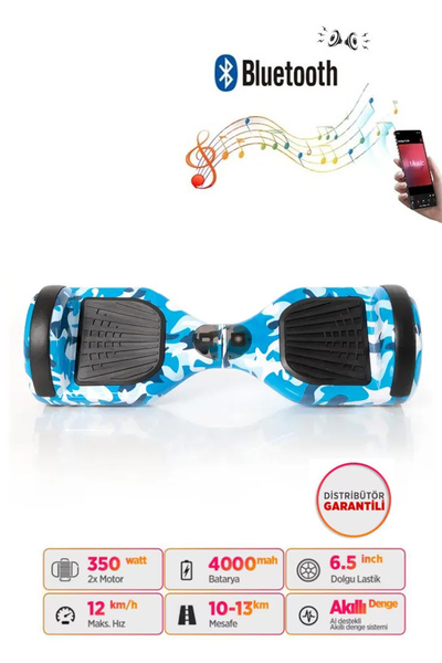 CityMate Elektrikli Kaykay Hoverboard Bluetooth Hoparlörlü 6.5 Inch D20