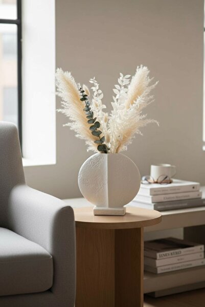 Casco فازة سيراميك بتصميم دائري أنيق