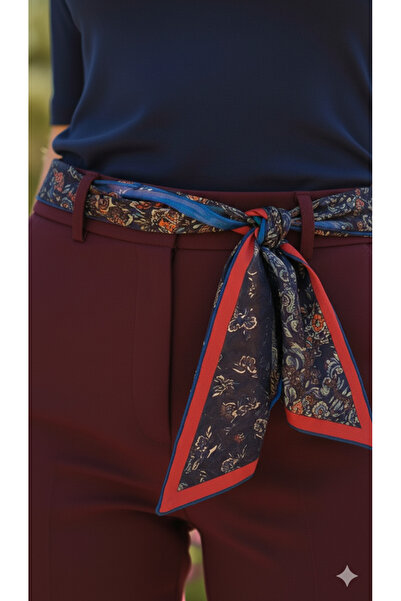 nehir eşarp Çift Taraflı Uzun Kravat Fular