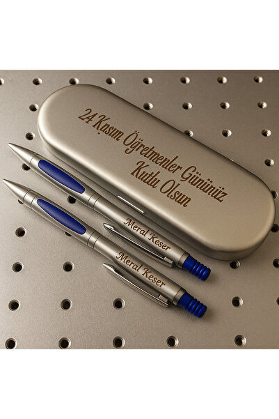 Bymiel مجموعة أقلام رصاص في صندوق معدني ليوم المعلم في 24 نوفمبر