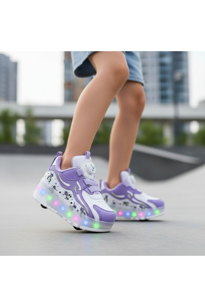 ROCKY YAZIN FAVORİSİ, ÇOCUKLAR İÇİN PATENLİ TEKERLEKLİ SPOR AYAKKABI/SNEAKERS