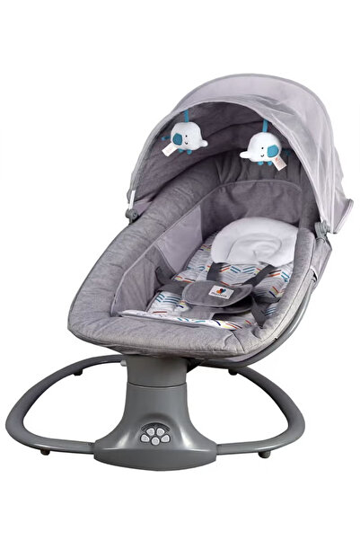 Gootoy سرير أطفال فاخر ٣ في ١ - سرير هزاز مع موسيقى، اهتزاز، ناموسية، ولوح ألعاب