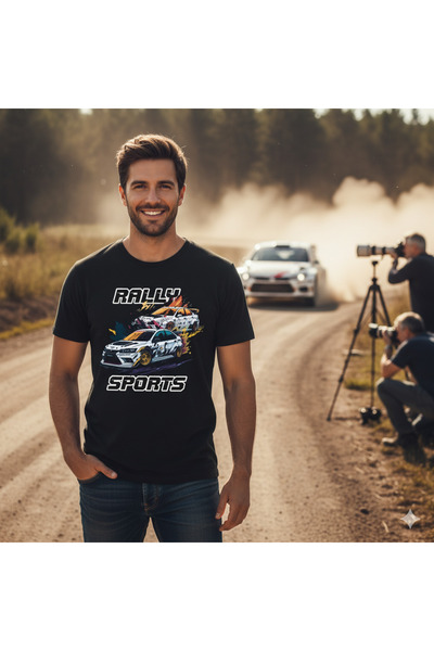 Butik تيشيرت مطبوع رقميًا من رالي سبورت