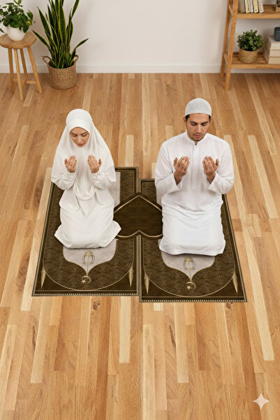 FOREVER ALDORA Heart Double Prayer Rug, Knee-Painless Soft Prayer Rug, Gift P...