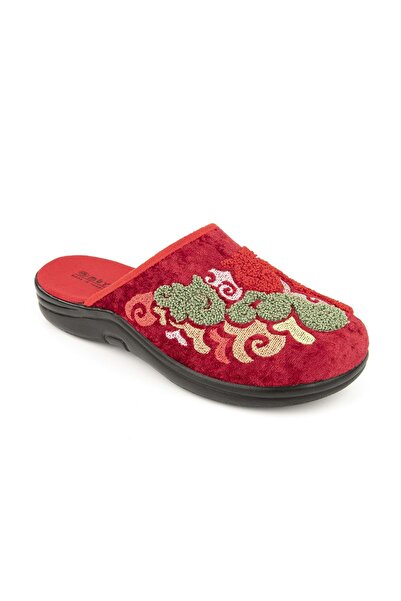 Muya Kastra Anatomical Sole Embroidered Winter Women's House Slippers