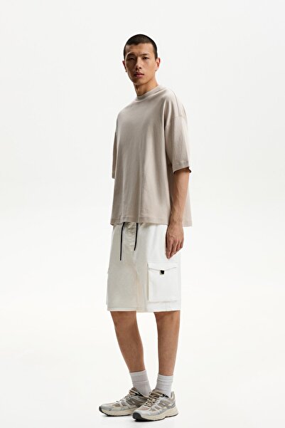 Bershka Jogging fit kargo bermuda