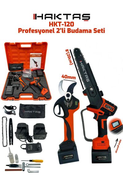 HAKTAŞ high tech & superquality Teleskopik Saplı Akülü Budama Makası Ve Teste...